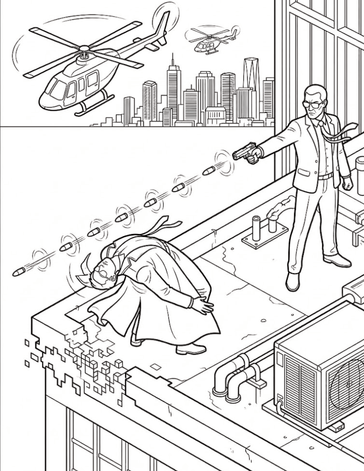 Sketchy Theories sample coloring page
